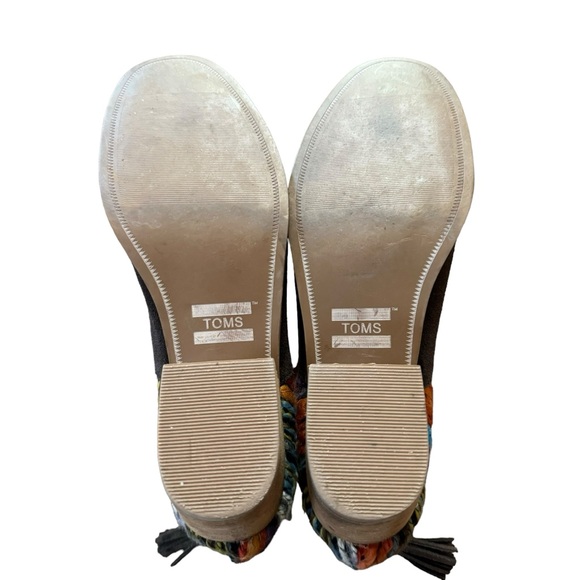 *Women’s Toms Size 10 “Leila Chocolate Suede Multi Textile” Heeled Booties - Picture 12 of 13